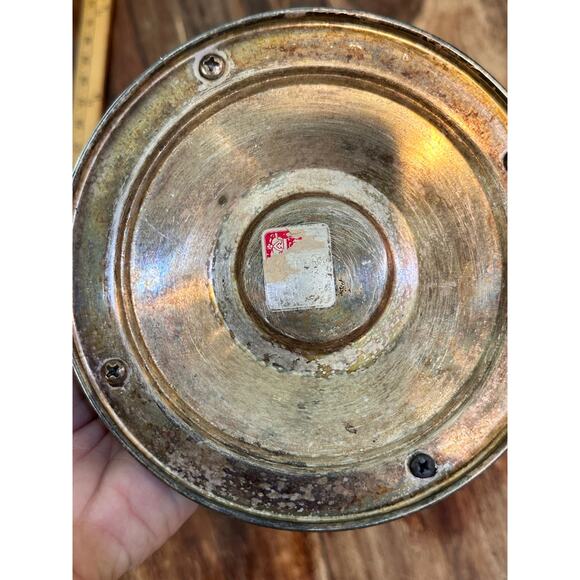 Vintage Silver Plate Carafe Coffee Tea Holder Stand - Picture 11 of 13